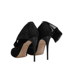 Dolce & Gabbana Black Nylon Mesh Sock Style Boots Shoes LA12247-40