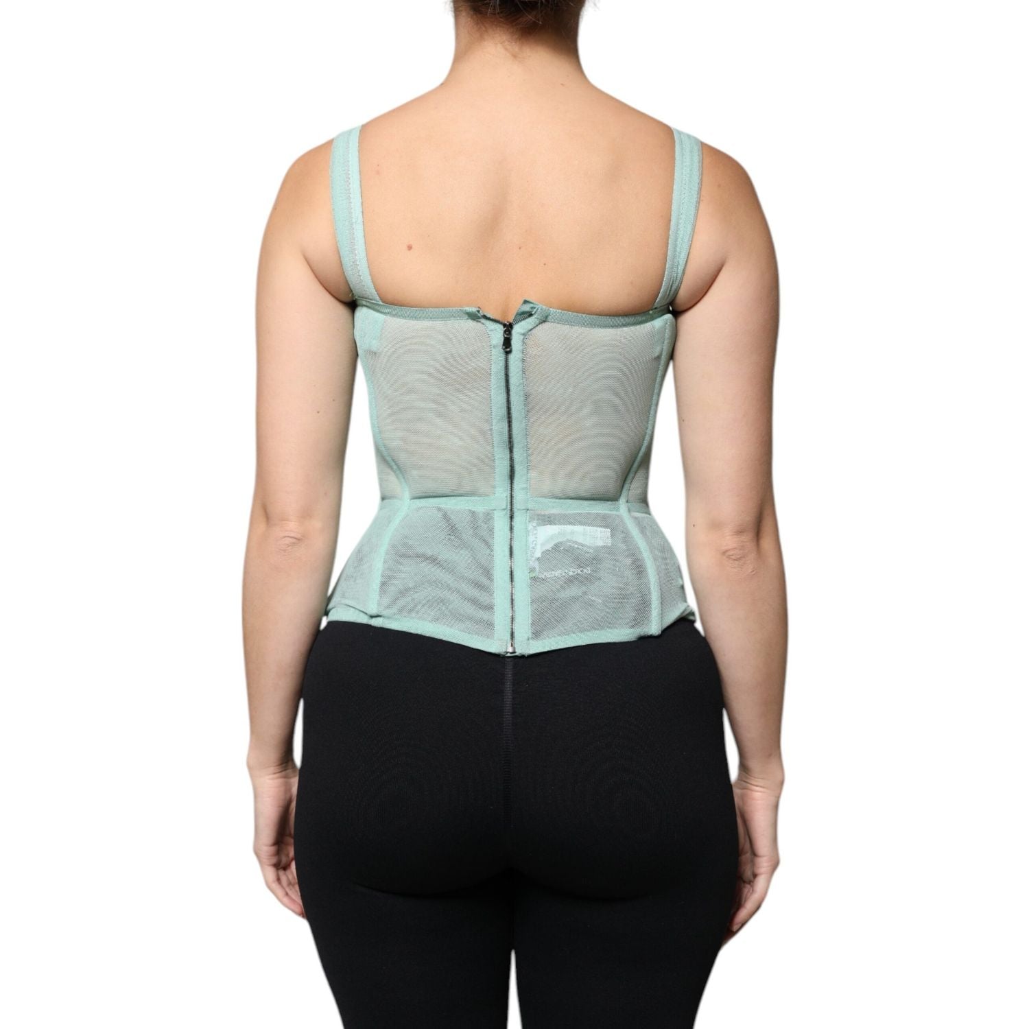 Front view with bag zipped and handles upright.