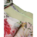 Dolce & Gabbana Multicolor Floral Patchwork Ascot Collar Top TSH86848-36