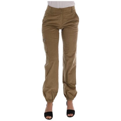 Ermanno Scervino Beige Cotton Corduroys Pants Jeans & Pants