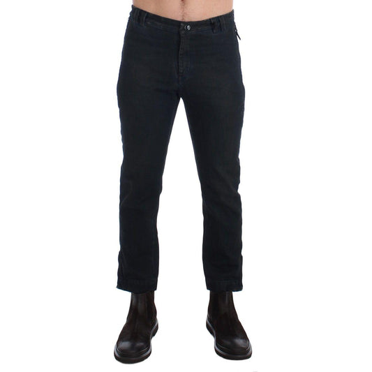 Costume National Blue Cotton Slim Pants Denim Jeans SIG17918-1