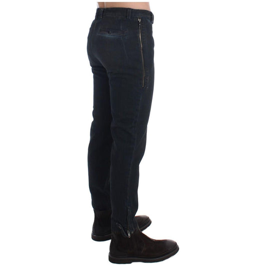 Costume National Blue Cotton Slim Pants Denim Jeans SIG17918-1