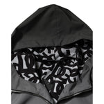 Dolce & Gabbana Gray Polyester Hooded Men Full Zip Jacket JKT3788-48