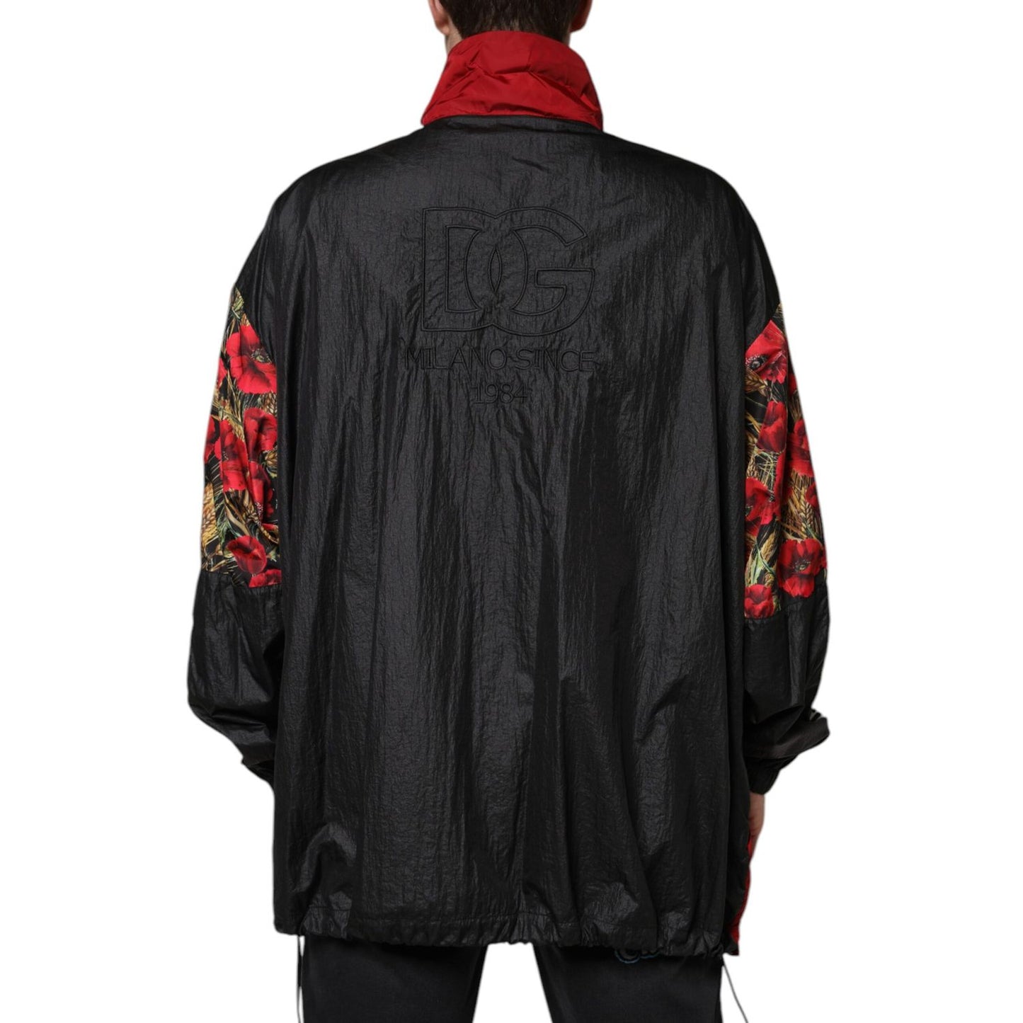 Dolce & Gabbana Multicolor Patchwork Men Full Zip Sweater JKT3786-48
