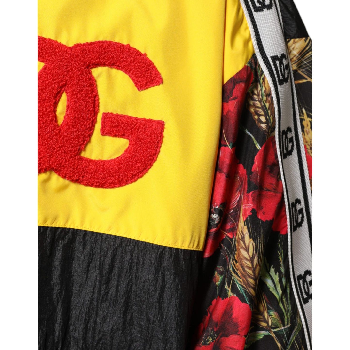 Dolce & Gabbana Multicolor Patchwork Men Full Zip Sweater JKT3786-48