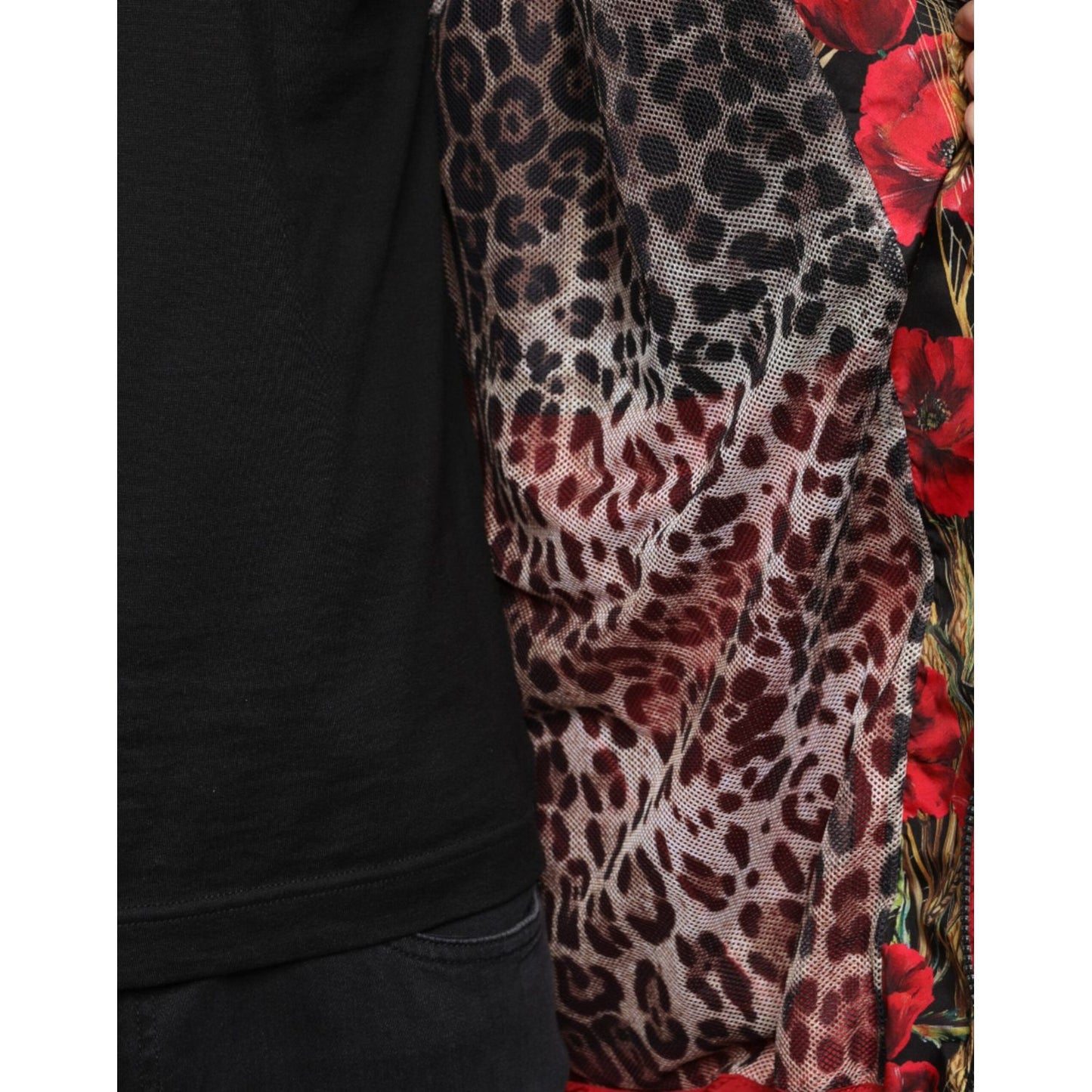 Dolce & Gabbana Multicolor Patchwork Men Full Zip Sweater JKT3786-48