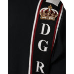 Dolce & Gabbana Black DG King Full Zip Sweatshirt Sweater TSH7908-52