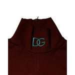 Dolce & Gabbana Red Cotton Turtleneck Men Pullover Sweater TSH87494-46