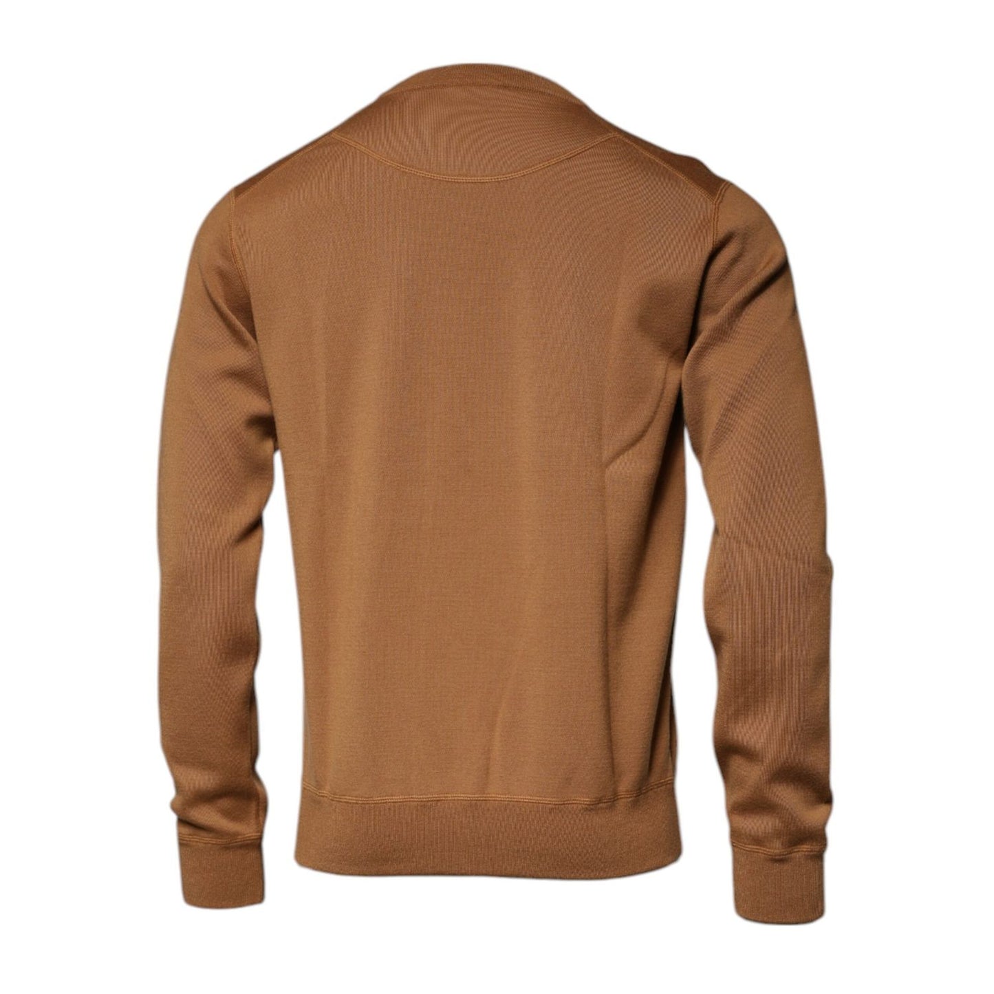 Dolce & Gabbana Brown Logo Plaque Crew Neck Pullover Sweater TSH87583-48