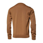 Dolce & Gabbana Brown Logo Plaque Crew Neck Pullover Sweater TSH87583-48