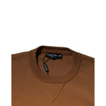 Dolce & Gabbana Brown Logo Plaque Crew Neck Pullover Sweater TSH87583-48