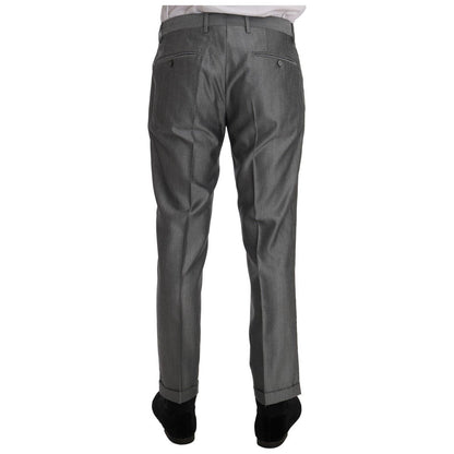 Dolce & Gabbana Black Stretch Crystal Bee Slim Fit Suit Suit