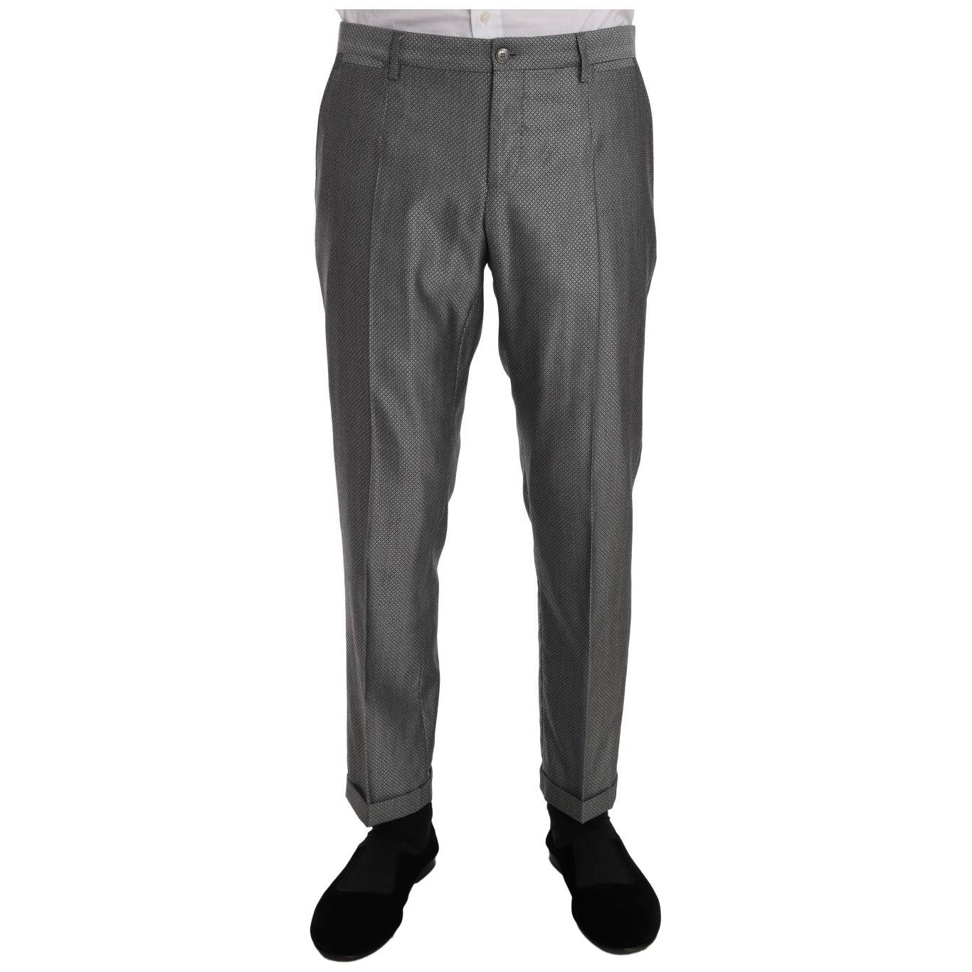 بدلة دولتشي آند غابانا الأنيقة ذات الصدر المزدوج باللون الأسود