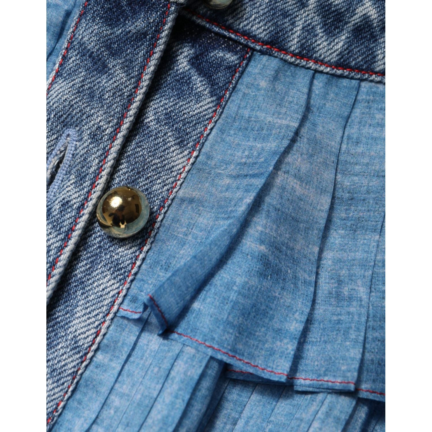 Philosophy Blue Layered Long Sleeve Dress