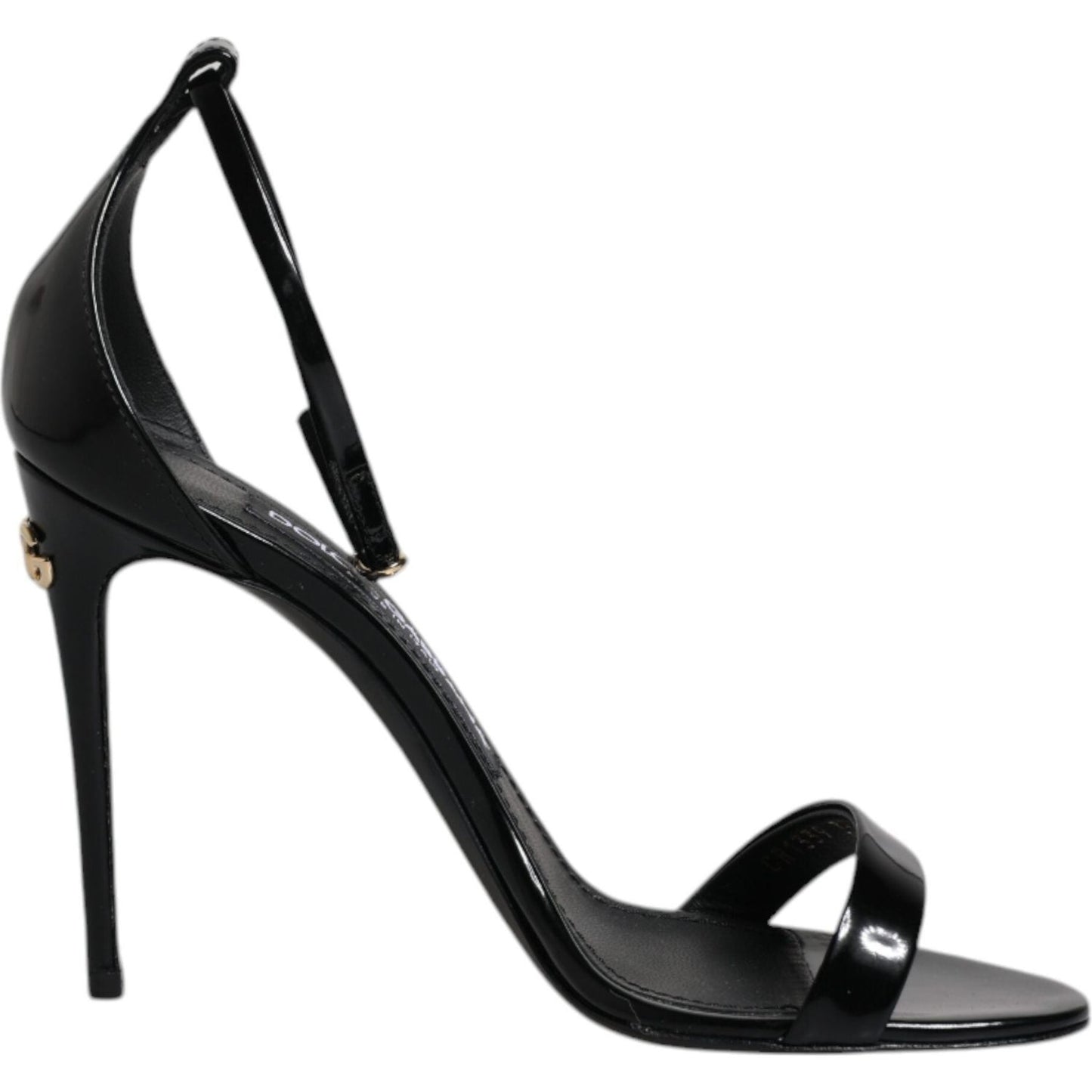Dolce & Gabbana Black KEIRA Heels Ankle Strap Sandals Shoes
