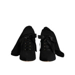Dolce & Gabbana Black Stiletto Heels Mid Calf Boots Shoes LA12275-40.5