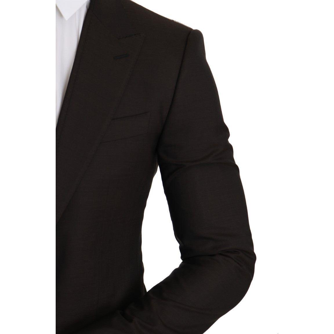 Dolce & Gabbana Brown Wool SICILIA Jacket Coat Blazer JKT2194-1