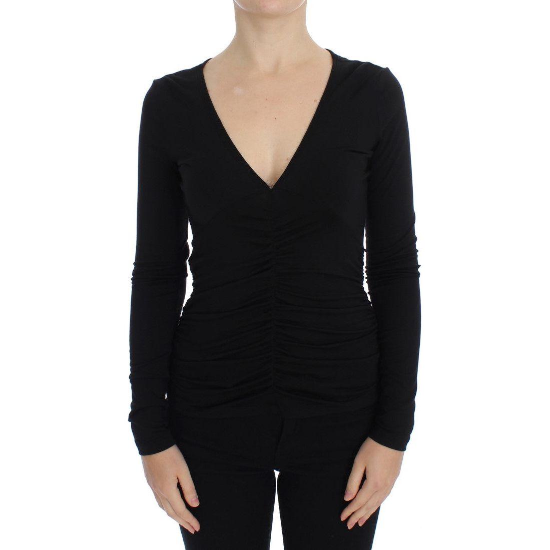 Versace Jeans Black Stretch Longsleeve Sweater SIG18109-1