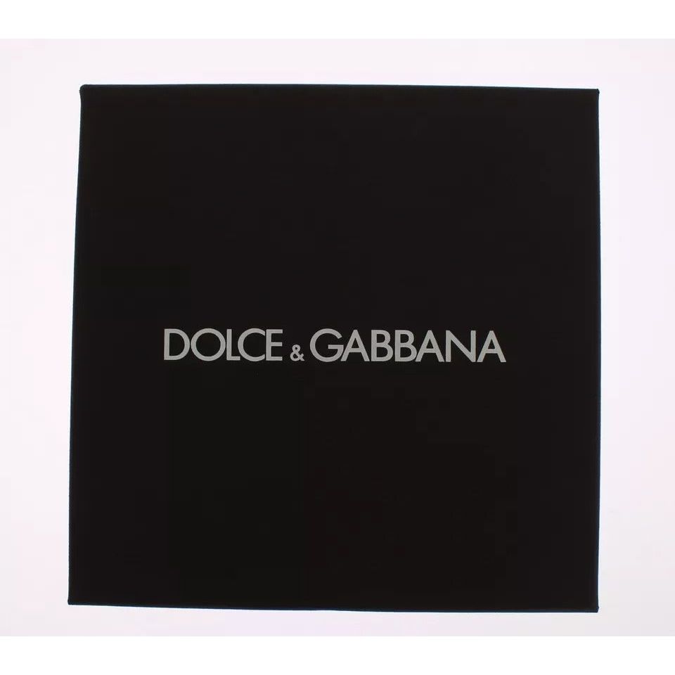 Dolce & Gabbana Brown Gold Raffia Leather Clasp Finder Chain Keyring SIG18381