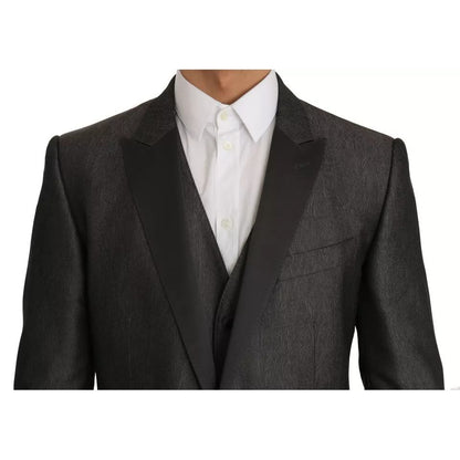 Dolce & Gabbana Gray MARTINI 2 Piece Vest Coat Blazer
