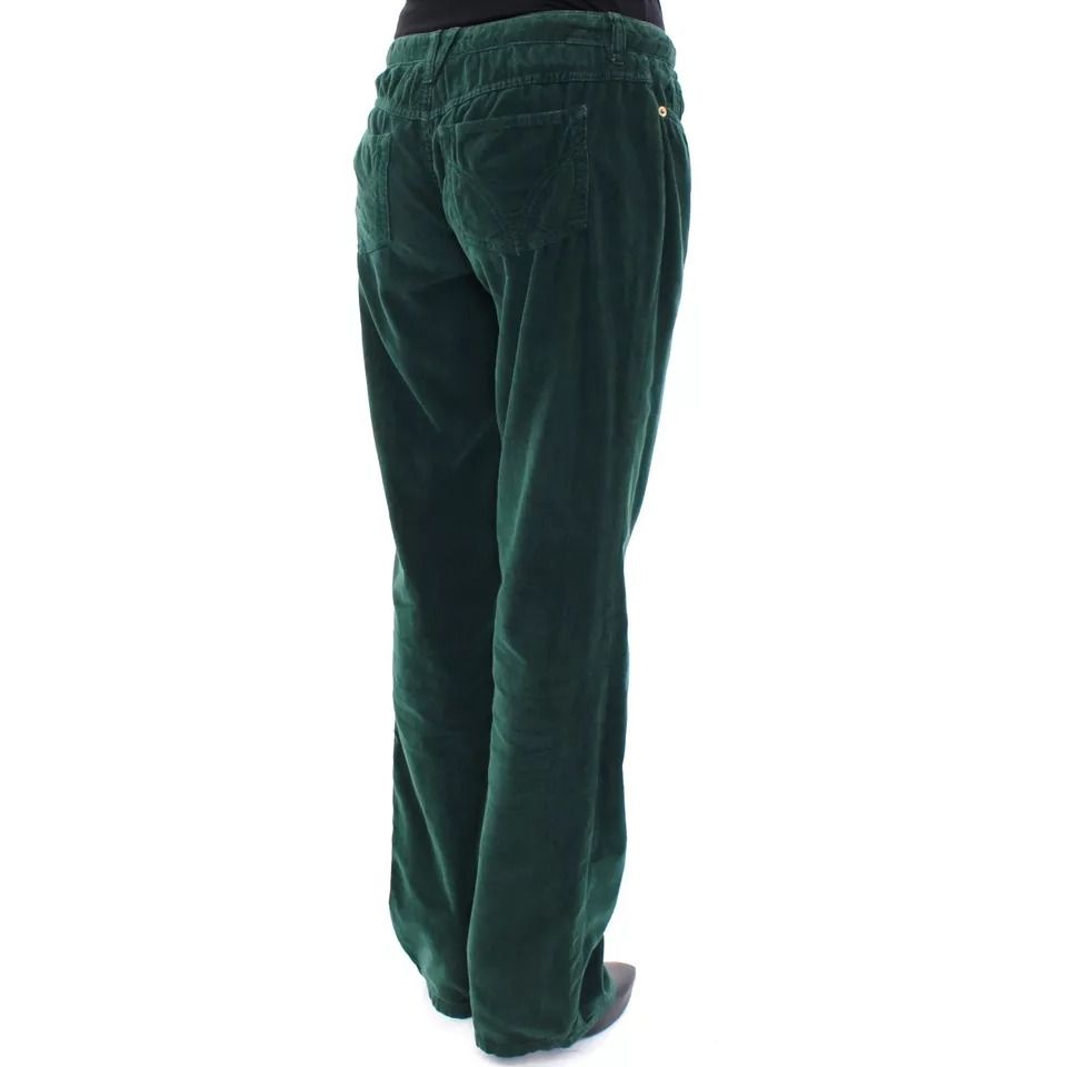 Dolce & Gabbana Green Cotton Corduroys SLIMMY Fit D&G Pants