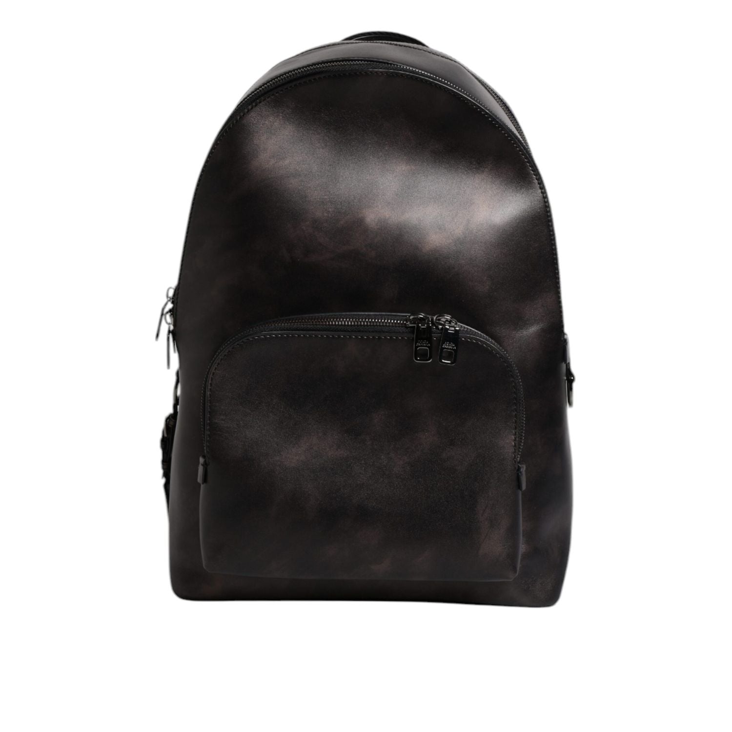 Front view with bag zipped and handles upright.