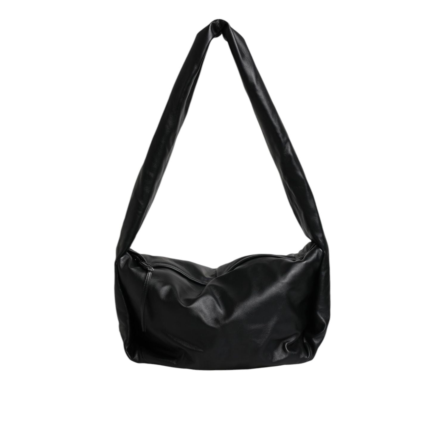 Front view with bag zipped and handles upright.