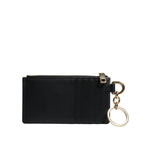 Dolce & Gabbana Black Calfskin Leather DG Logo Card Holder Wallet BAG4200