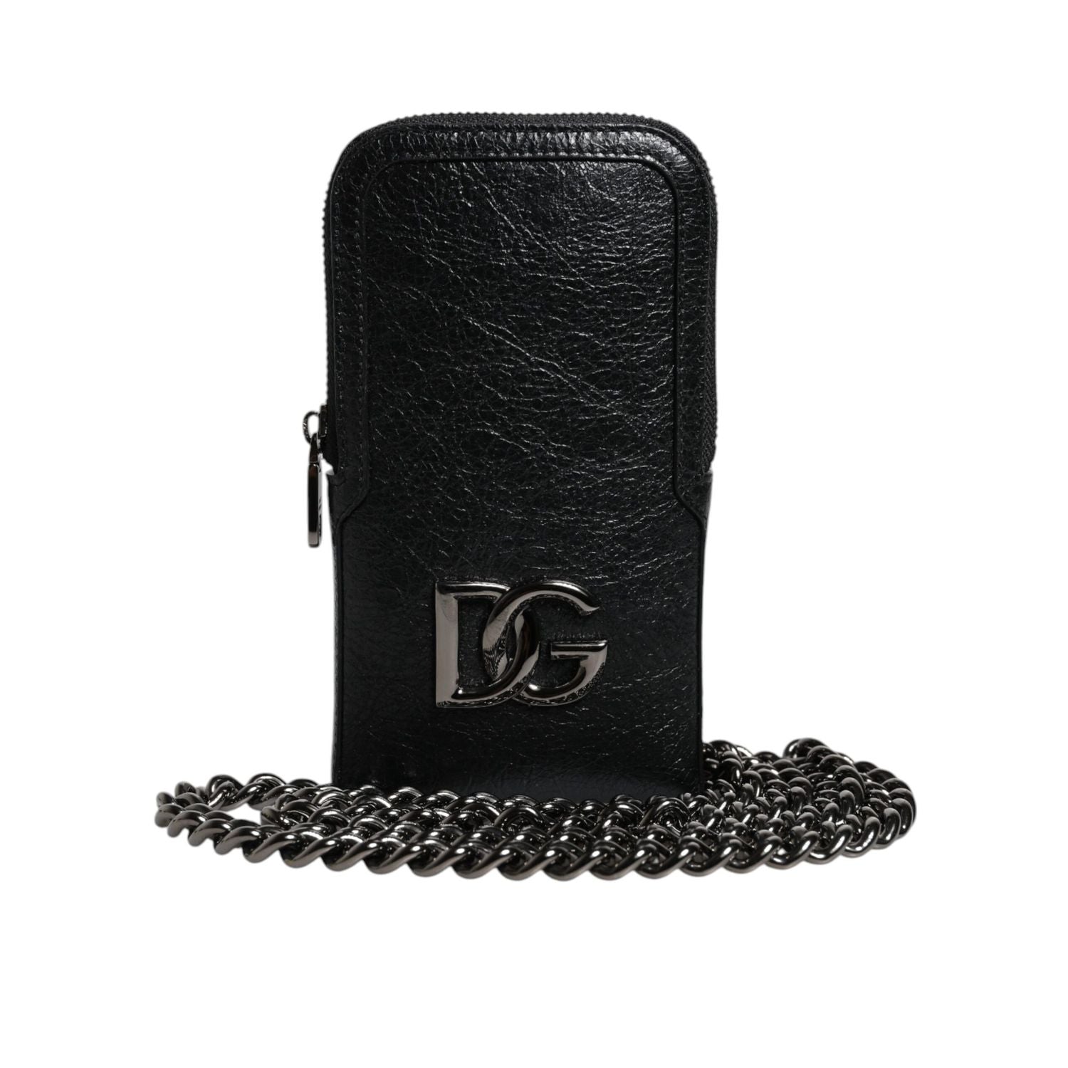Front view with bag zipped and handles upright.