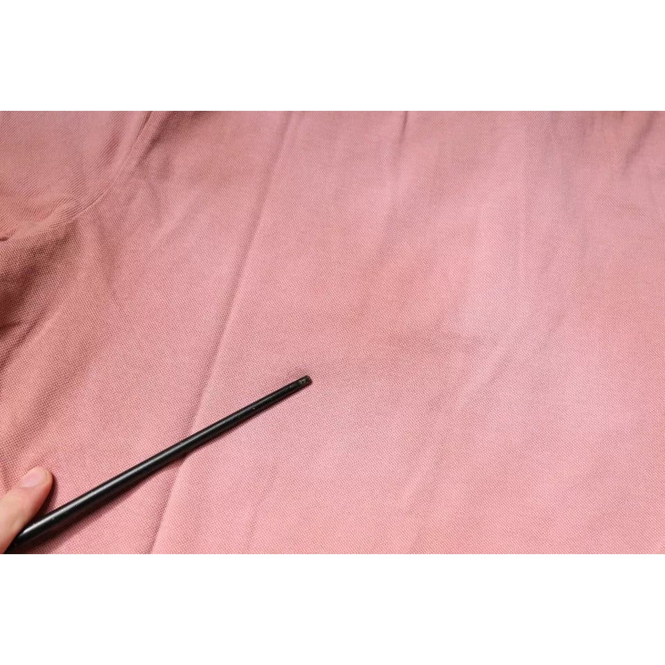 Dolce & Gabbana Pink Crown Collared Short Sleeve Polo T-shirt