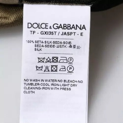Dolce & Gabbana Multicolor Camouflage Collared Polo T-shirt TSH87710-50