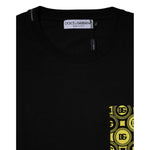 Dolce & Gabbana Black Logo Print Cotton Short Sleeves T-shirt