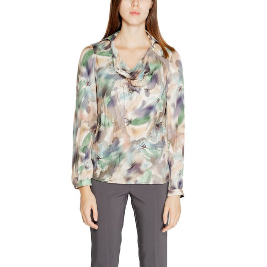 Rinascimento Bicolor Polyester Blouse