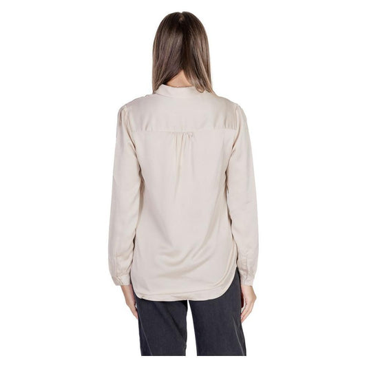 Vila Clothes Gold Polyester Shirt VI-7801800155-IT40|S