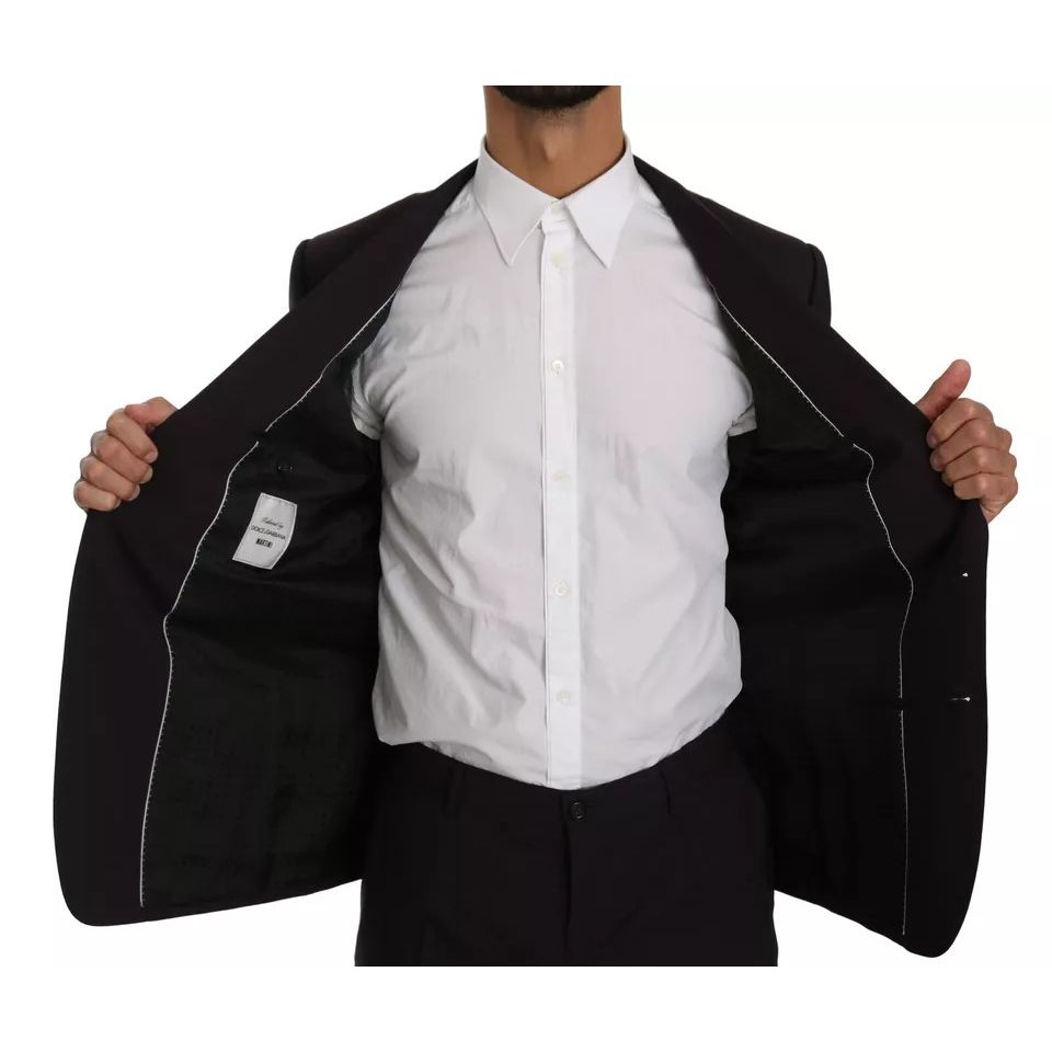 Dolce & Gabbana Purple MARTINI Wool Stretch 2 Piece Suit