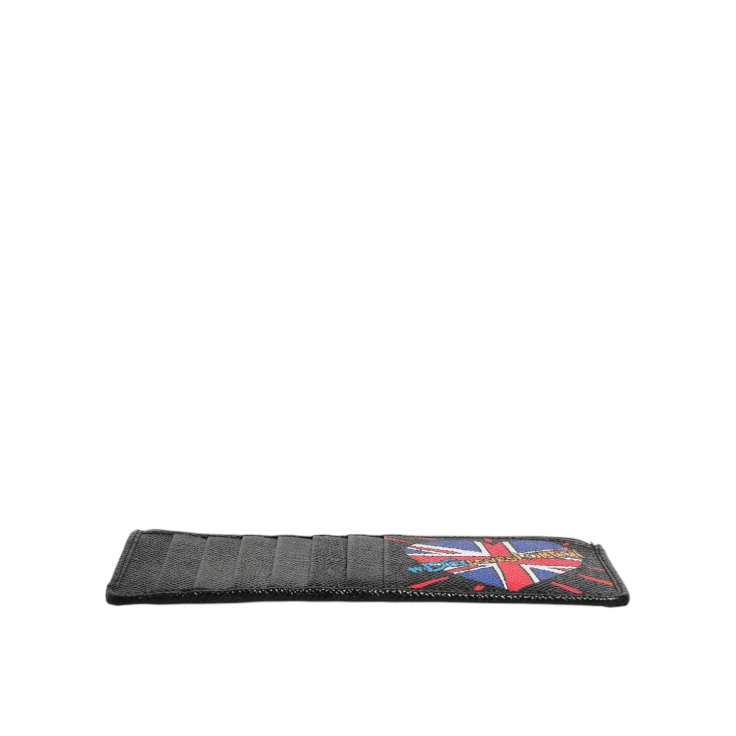 Dolce & Gabbana Black Leather #DGLovesLondon Cardholder Case Wallet