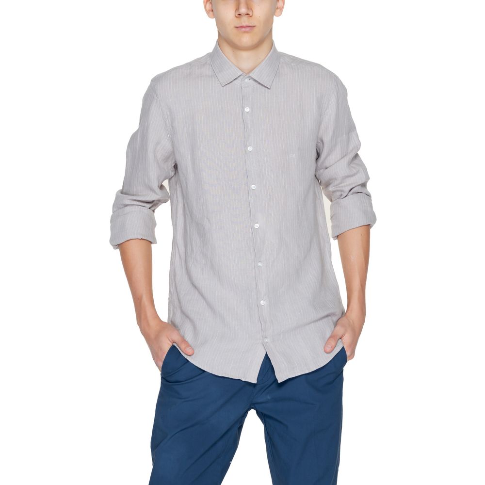 Calvin Klein Beige Linen Shirt CA-13226100127-39