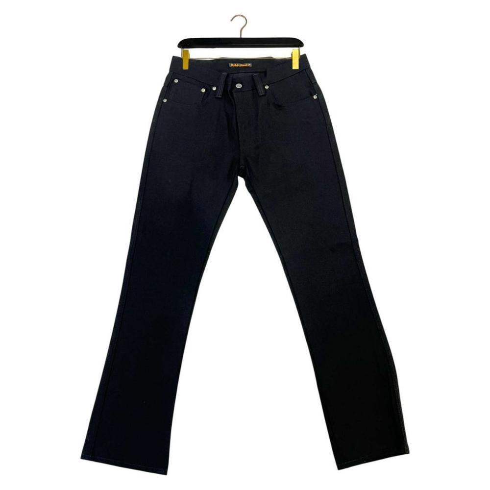 Nudie Jeans Black Cotton Men Jeans