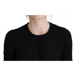 Dolce & Gabbana Black Crewneck Long Sleeves Pullover Sweater TSH83324-38