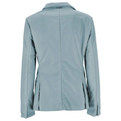 People Of Shibuya Light Blue Polyester Women Jacket