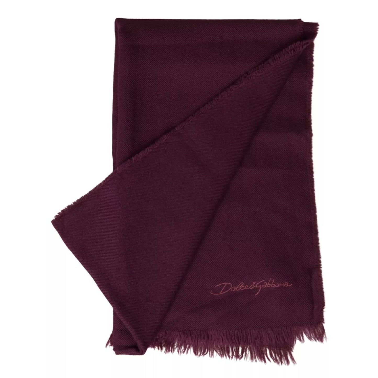 Dolce & Gabbana Purple Cashmere Knit Wrap Shawl Scarf