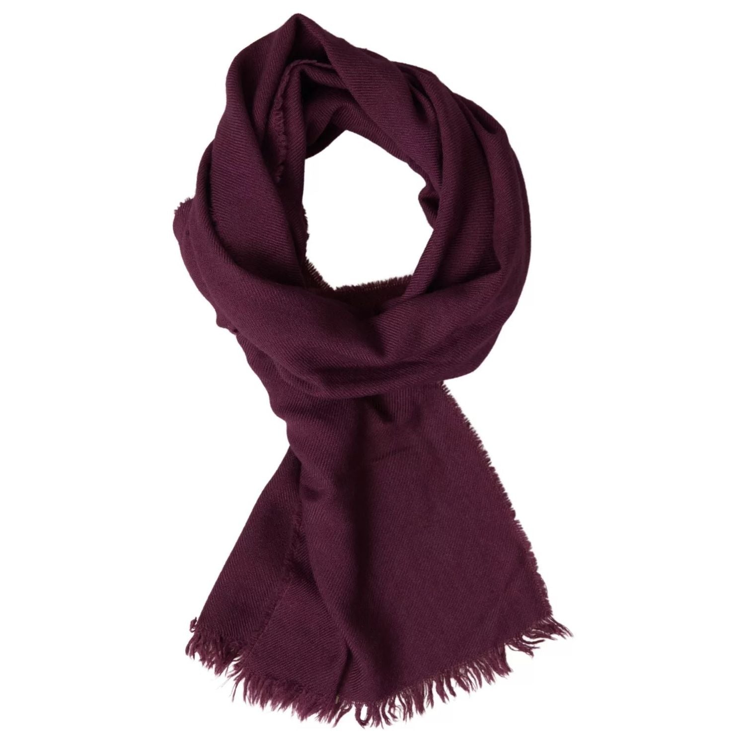 Dolce & Gabbana Purple Cashmere Knit Wrap Shawl Scarf
