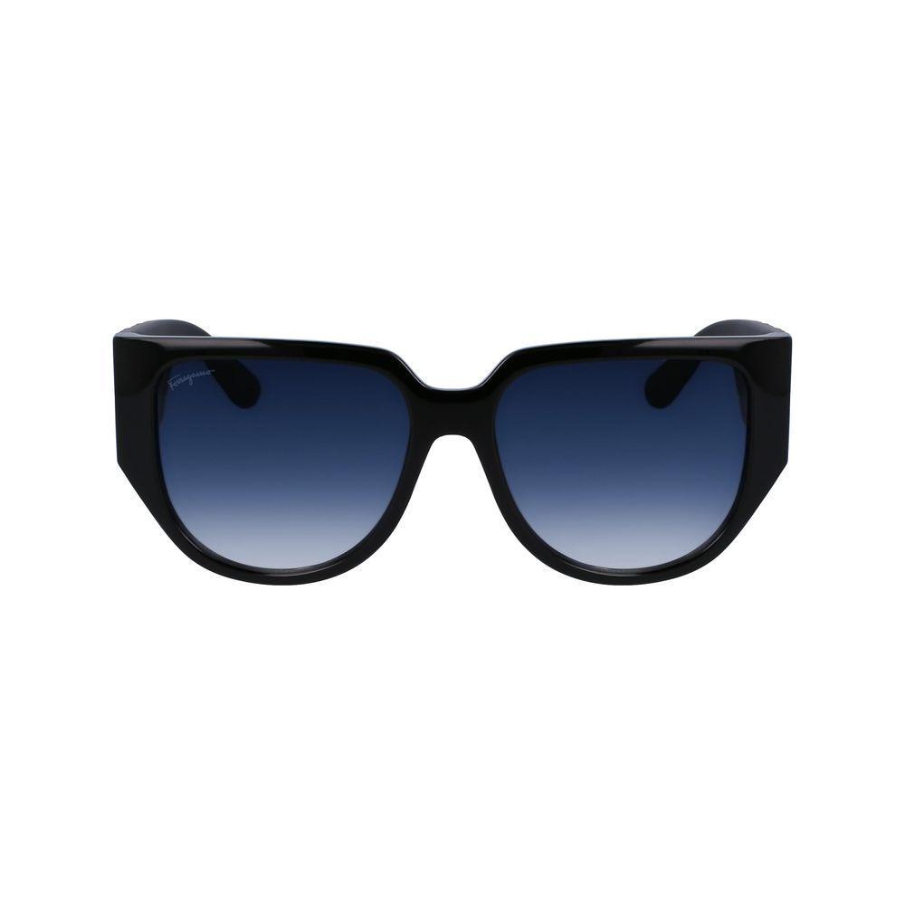 Ferragamo Black Bio Injected Sunglasses FESF1088SE001AC