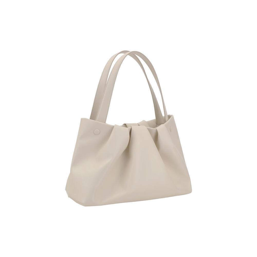 Front view with bag zipped and handles upright.