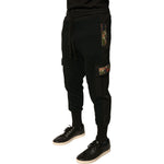 Dolce & Gabbana Black Cotton Jogger Cargo Sweatpants Pants PAN75675-50