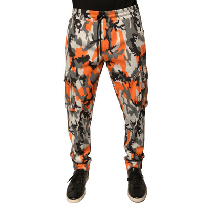 Dolce & Gabbana Multicolor Camouflage Cargo Jogger Pants