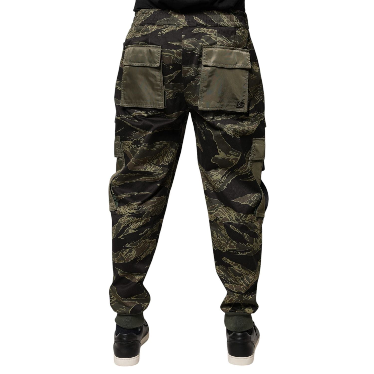 Dolce & Gabbana Green Cotton Jogger Cargo Pants