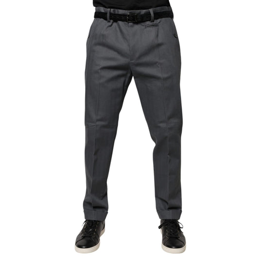 Dolce & Gabbana Gray Tapered Formal Dress Pants
