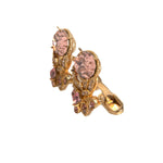 Dolce & Gabbana Gold Tone 925 Sterling Silver Crystal Cufflink SMY10555