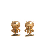 Dolce & Gabbana Gold Tone 925 Sterling Silver Crystal Cufflink SMY10555